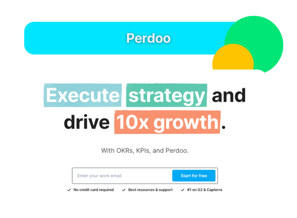 Available OKR Tool - Perdoo