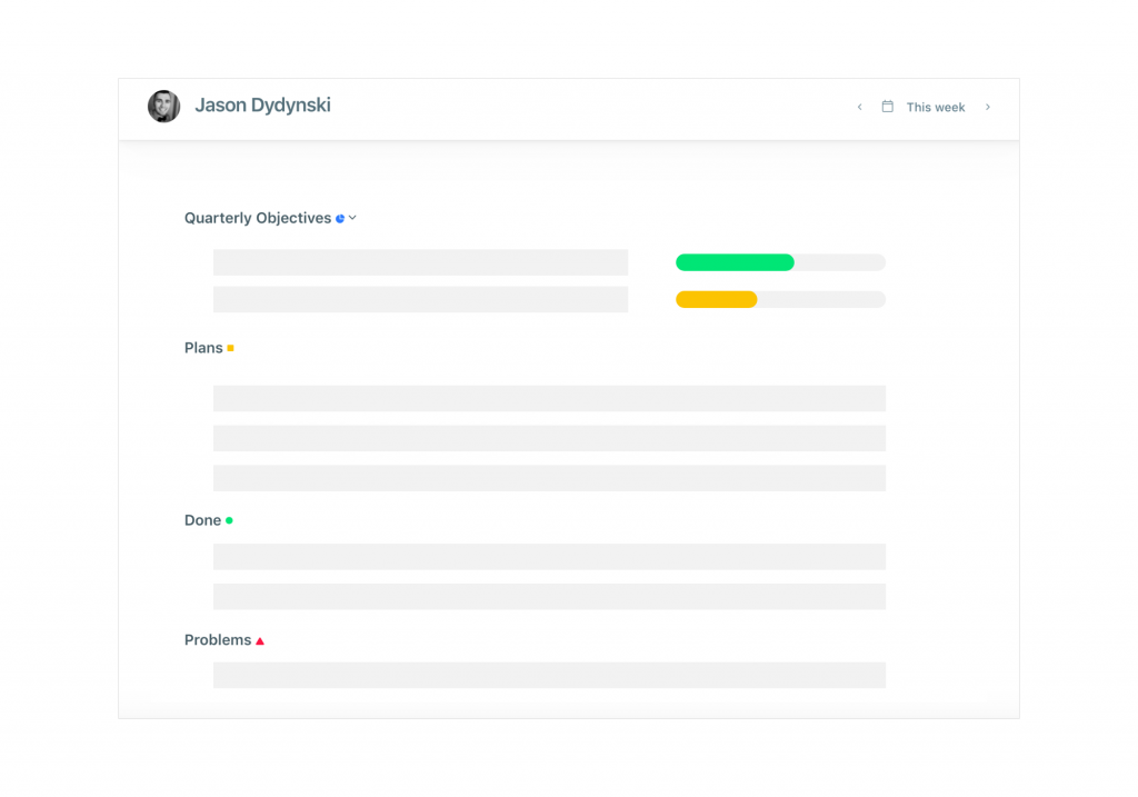 weekdone's planning tool